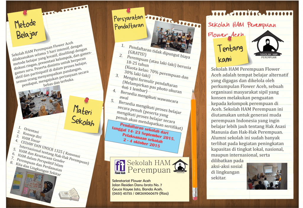 leaflet sekolah ham